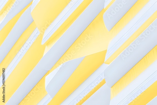 Wallpaper Mural Abstract Yellow and White Geometric Background Torontodigital.ca