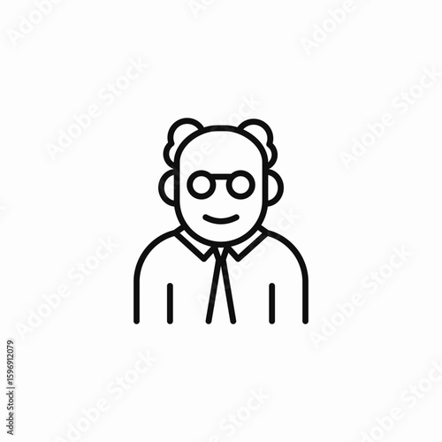 science professor icon sign vector