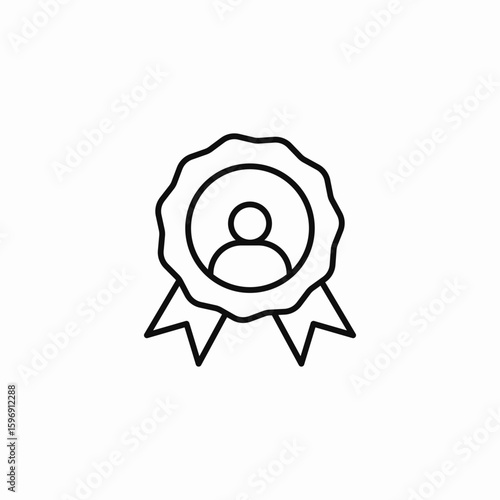 winning person icon sign vector