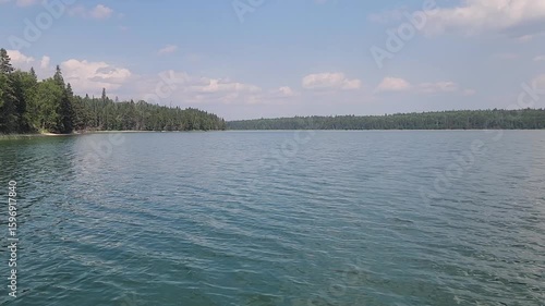 Traveling on Child's Lake at Duck Mountain Provincial Park
