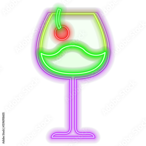 Tequila bar neon sign.Cocktails neon icon set. Cocktails collection neon signs.  Mexican alcoholic drinks pub emblem in neon style