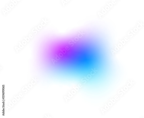 High resolution violet blue gradient glows with soft blurred edges. Isolated PNG file with transparent background. Vibrant gradient glow. Trendy overlay for modern poster, header or design element.