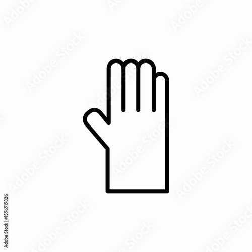 glove garden icon sign vector