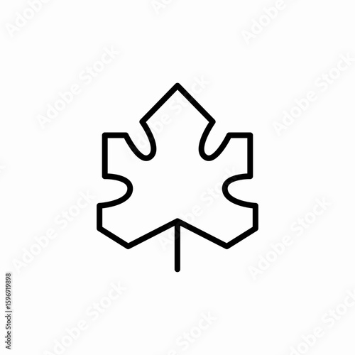 leaf tree icon sign vector