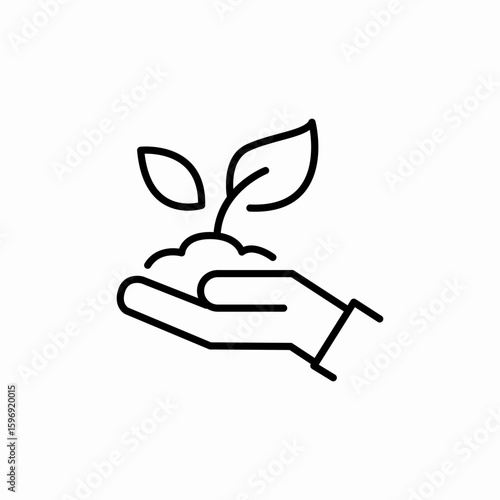 plant care icon sign vector