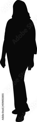 a woman body silhouette vector