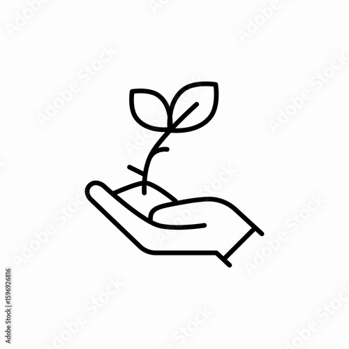 plant care icon sign vector