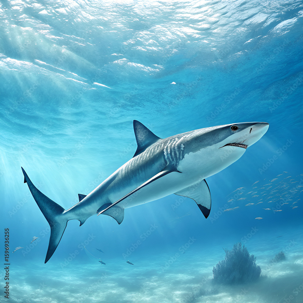 Fototapeta premium shark in the sea