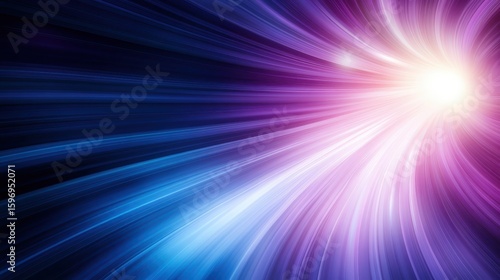 Abstract Light Trails with Vibrant Colors in Motion Background