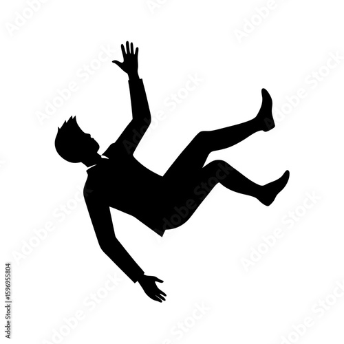 sleeping bad silhouette vector art.