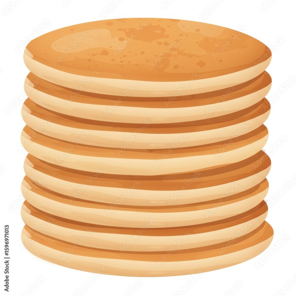 High Stack of Golden Brown Pancakes High Stack of Golden Brown Pancakes
