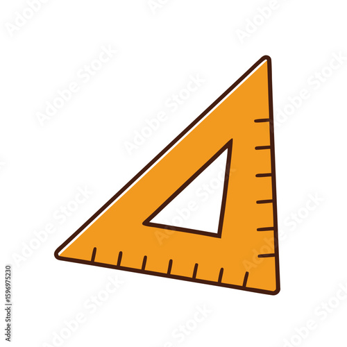triangle ruler illustration