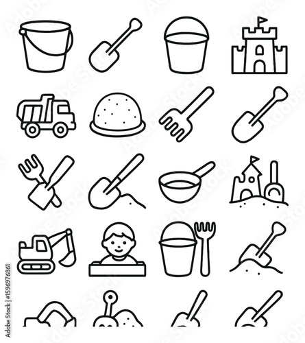 Sandbox icon set
