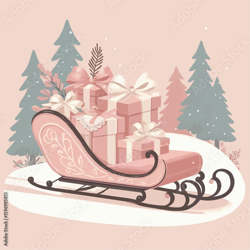 santa claus on a sledge