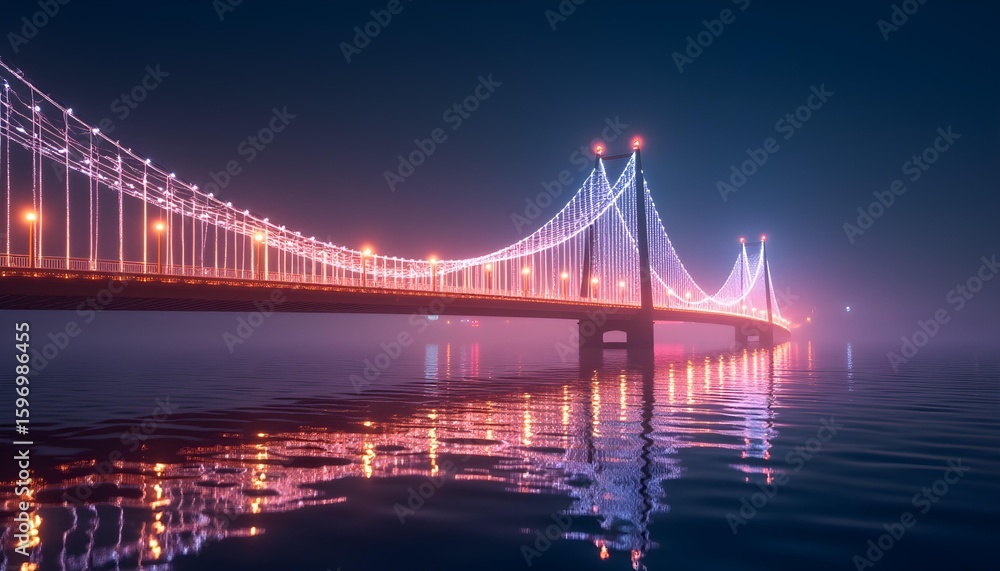 Fototapeta premium Luminous Consumer Connection: The Bridge of Satisfaction