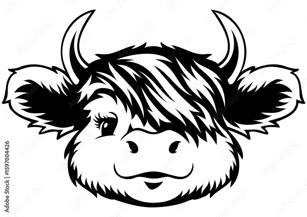 Fototapeta premium Cute Cow