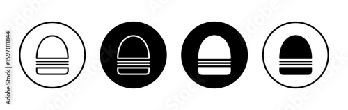 Burger icon symbol for apps and websites. burger sign and symbol. hamburger