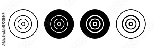 Target icon symbol for apps and websites. goal icon vector. target marketing sign and symbol
