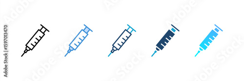 Injection icon set multiple style collection