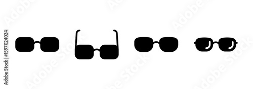 Glasses icon logo design. Glasses sign and symbol