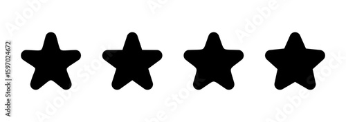 Star icon logo design. rating sign and symbol. favourite star icon