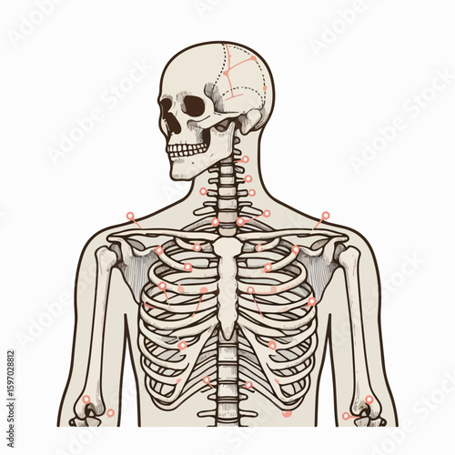 human skeleton vector illustration