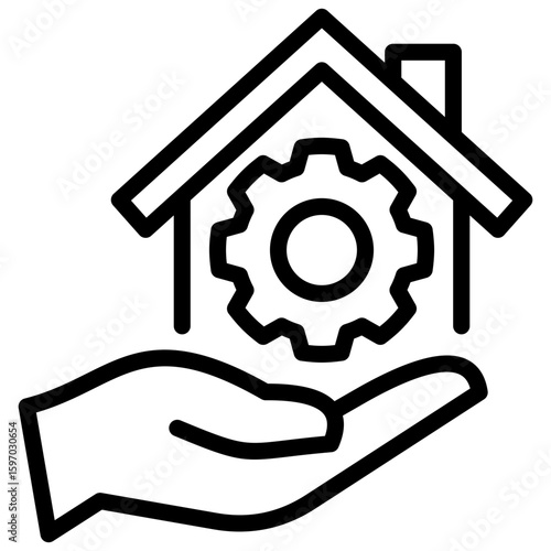 Property Management line icon