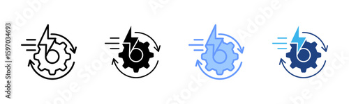 Rapid icon set multiple style collection