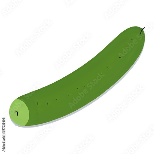 cucumber on a white background
