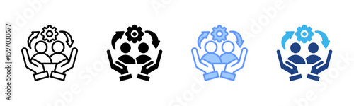 Inclusion icon set multiple style collection