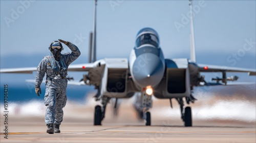 Ultra Realistic Fighter Jet Taxiing on Tarmac