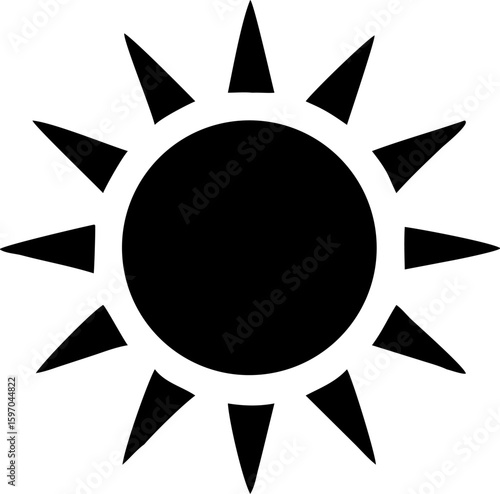 sun vector icon