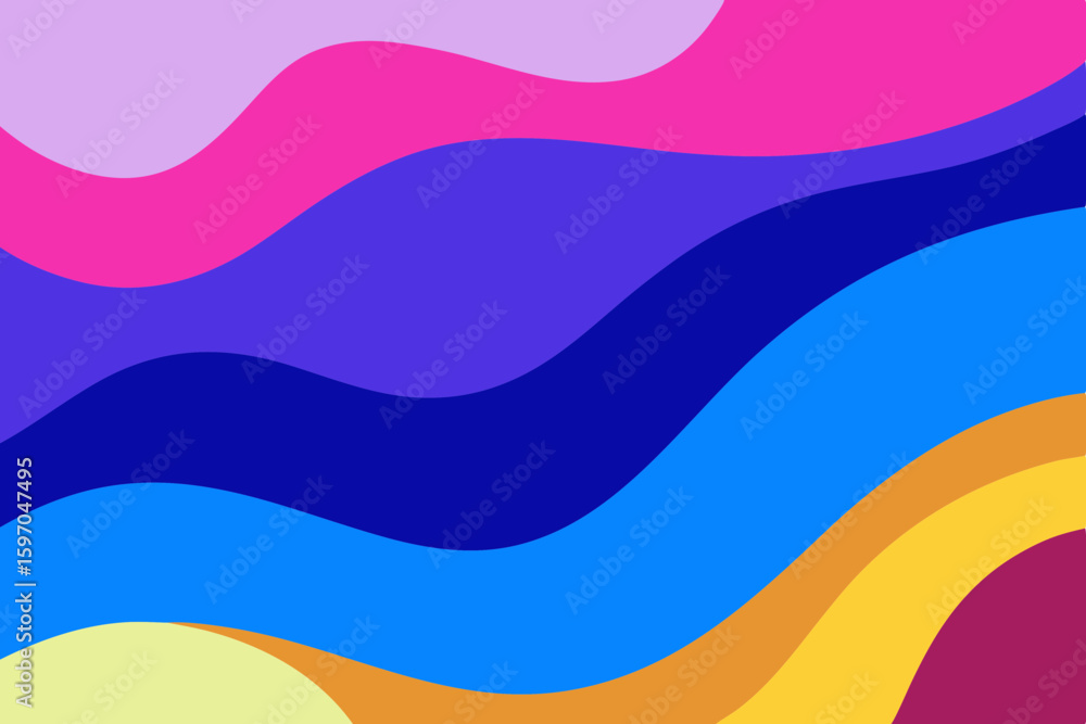 Fototapeta premium colorful wave background