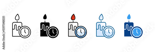 Relaxation Icon Set Multiple Style Collection