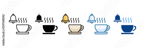 Break Reminder Icon Set Multiple Style Collection