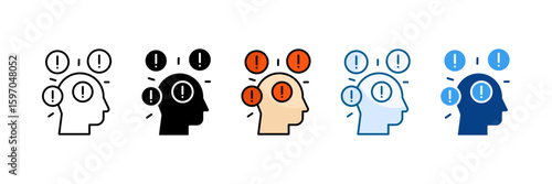 Distress Icon Set Multiple Style Collection