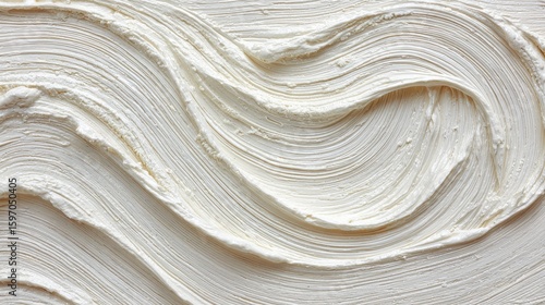 Abstract Whipped Cream Texture Background