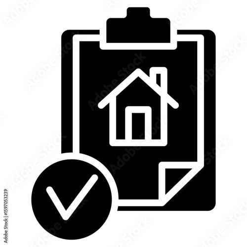 Loan Application glyph icon