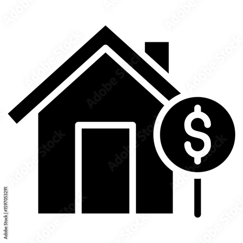 Home Appraisal glyph icon
