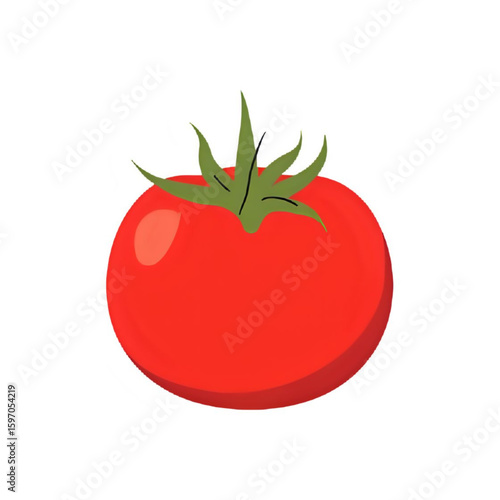 tomato isolated on white