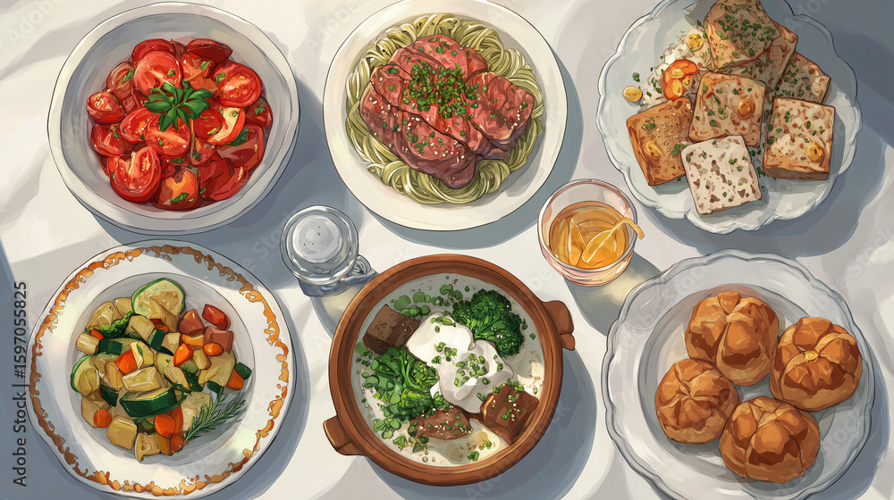 Fototapeta premium Nutritious Meals