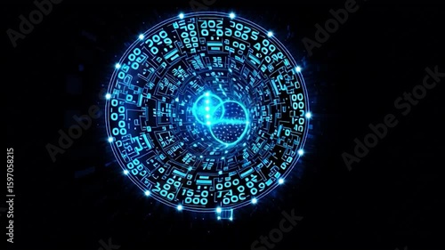 Wallpaper Mural Glowing neon megaphone against a black background advertising and promotion concept Torontodigital.ca