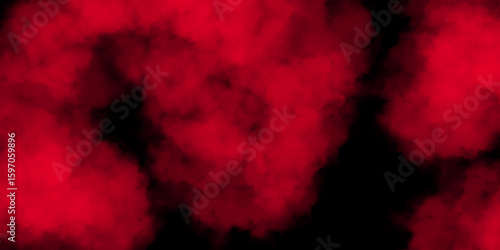 Red smoke stripe from down left corner to right upper corner. Dark Red vector backdrop with cumulus. Gradient illustration with colorful sky, clouds. Template for landing pages. Rich red background.