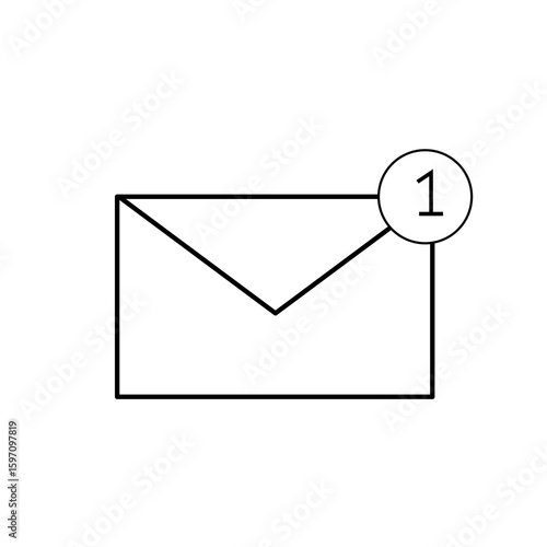 Minimal envelope icon