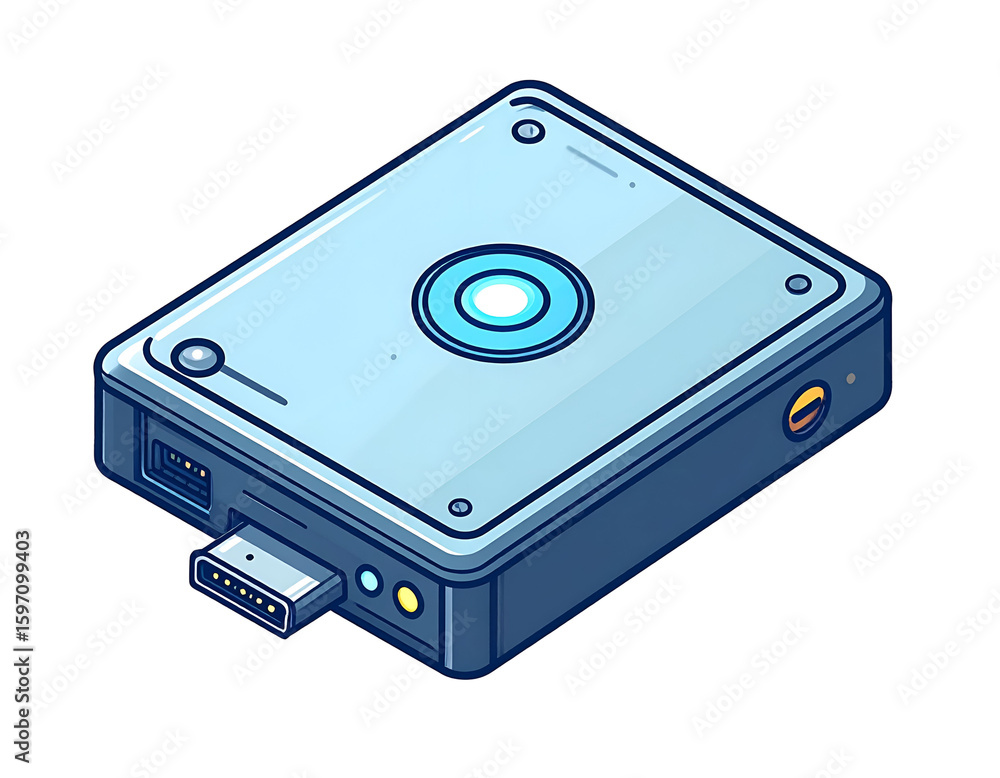 Fototapeta premium Futuristic Device Illustration