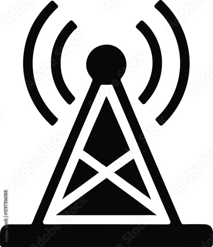 live broadcast vector icon.