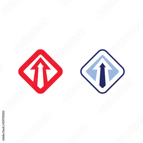Free Download Futuristic Arrow Logo Vector with Geometric Shape for Tech Company Identity - GFXLoad
