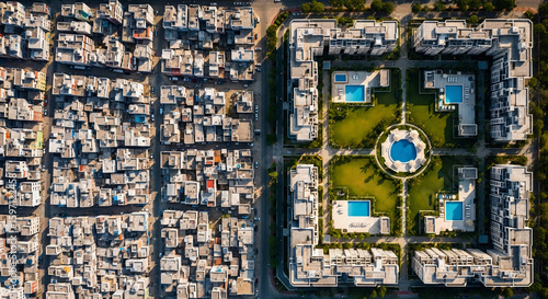 Aerial View of Housing Inequality for World Habitat Day