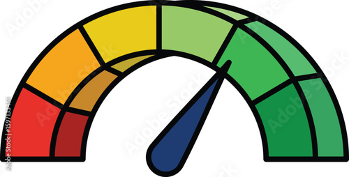 Credit Score Check lineal color icon