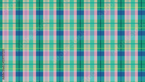 タータンチェック柄シームレス模様背景ベクター